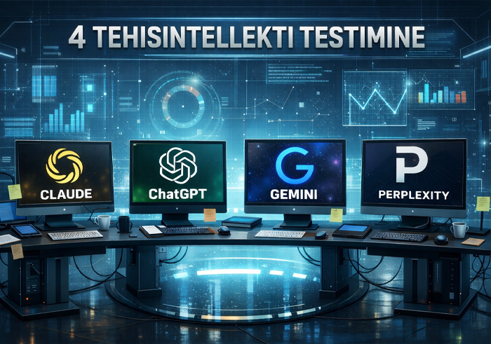 Nelja tehisintellekti testimine